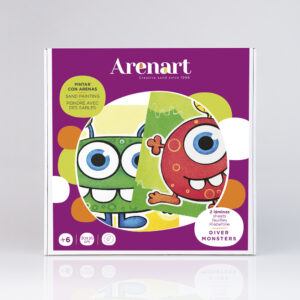 KIT 2 DIBUJOS DIVER MONSTERS 30X30
